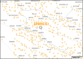 map of Graničići