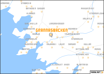 map of Grannasbacken