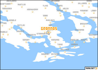 map of Grännäs