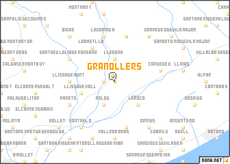 map of Granollers