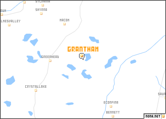 map of Grantham