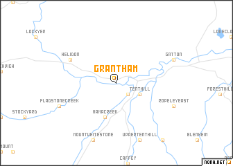 map of Grantham