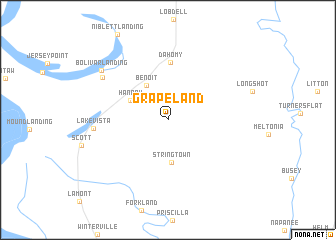 map of Grapeland