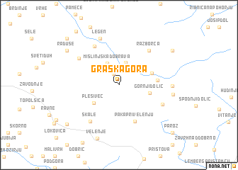 map of Graška Gora