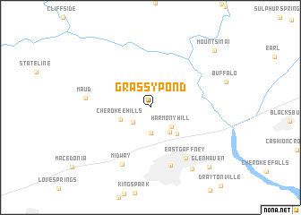 map of Grassy Pond