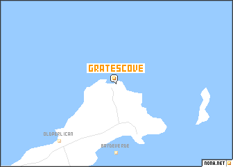 map of Grates Cove