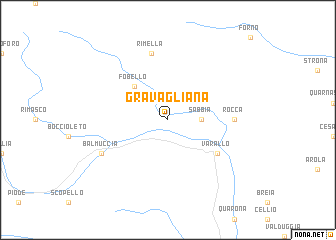 map of Gravagliana