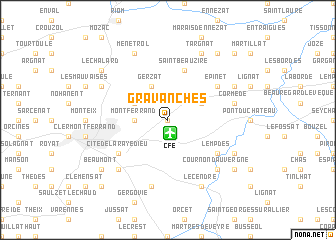 map of Gravanches