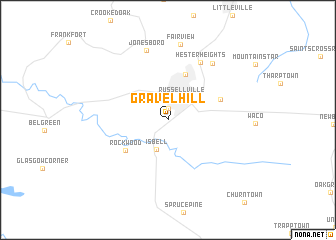 map of Gravel Hill