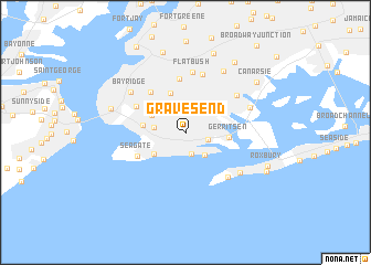 map of Gravesend