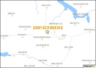 map of Grays Crossing