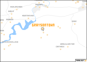 map of Graysontown