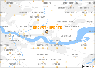 map of Grays Thurrock