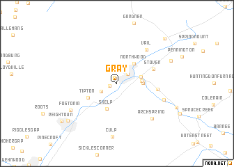 map of Gray