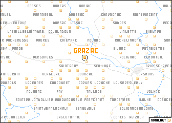 map of Grazac