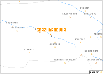 map of Grazhdanovka