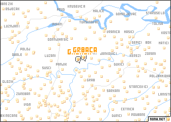 map of Grbača