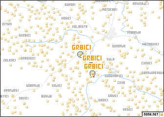 map of Grbići