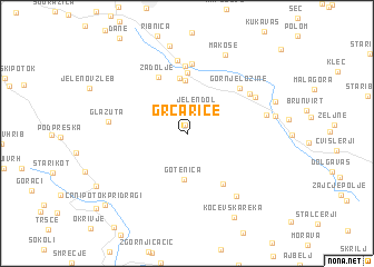 map of Grčarice