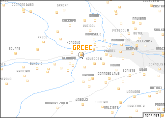 map of Grčec