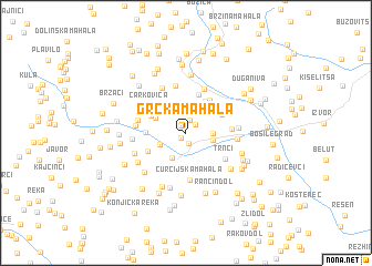 map of Grčka Mahala