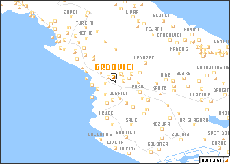 map of Grdovići