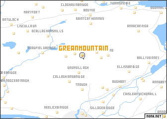 map of Grean Mountain