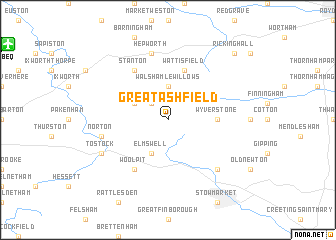 map of Great Ashfield