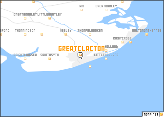 map of Great Clacton