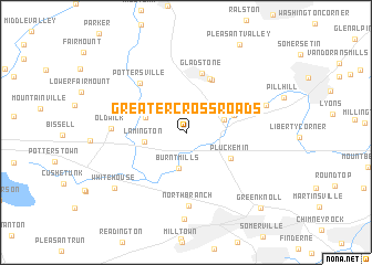 map of Greater Cross Roads