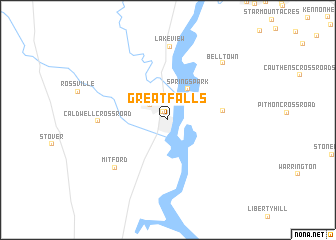 map of Great Falls