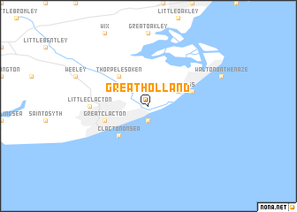 map of Great Holland