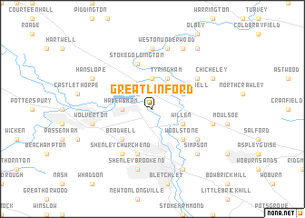 map of Great Linford