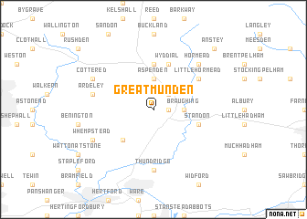 map of Great Munden