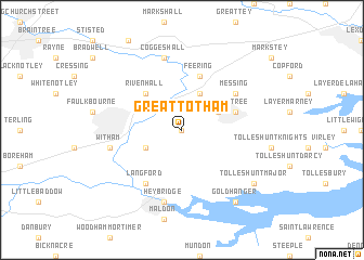 map of Great Totham