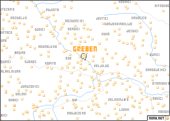 map of Greben