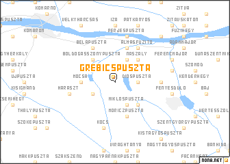 map of Grébicspuszta