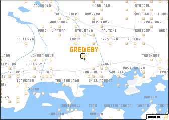 map of Gredeby