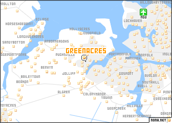 map of Green Acres