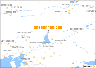 map of Greenan Bridge