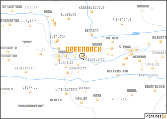 map of Greenback