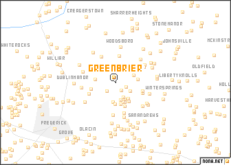 map of Greenbrier