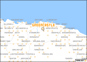 map of Green Castle