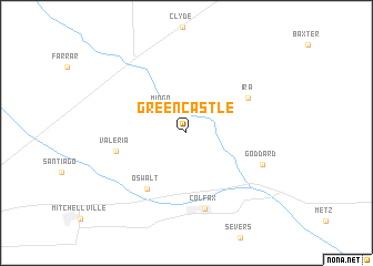 map of Green Castle