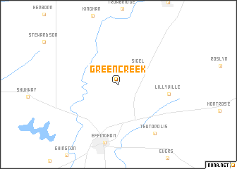 map of Green Creek