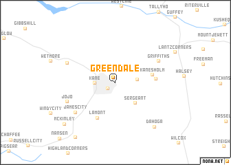map of Greendale