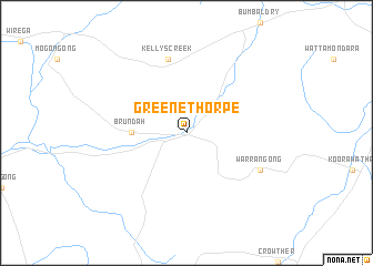 map of Greenethorpe