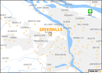 map of Green Hills