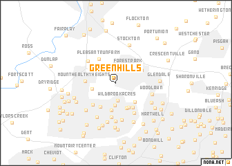 map of Greenhills