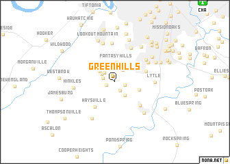 map of Green Hills